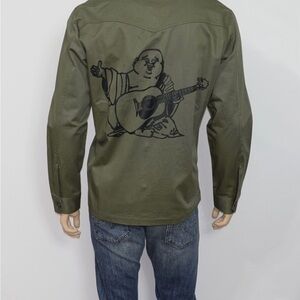 True Religion Green Graphic Men's Shirt